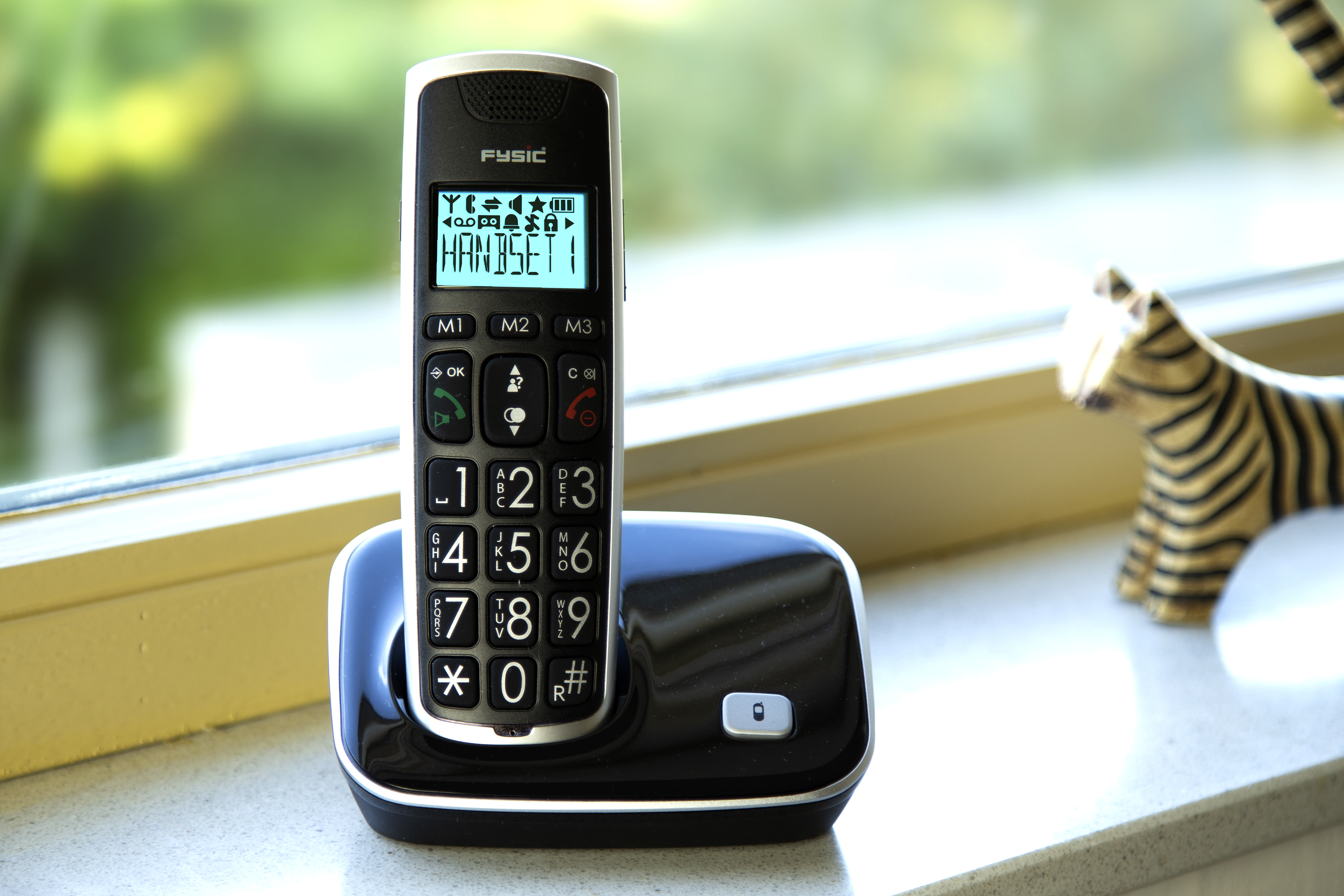 DECT- und mit Schnurloses Anrufbeantworter FYSIC großen Telefon Seniorentelefon - - FX-6020 Tasten