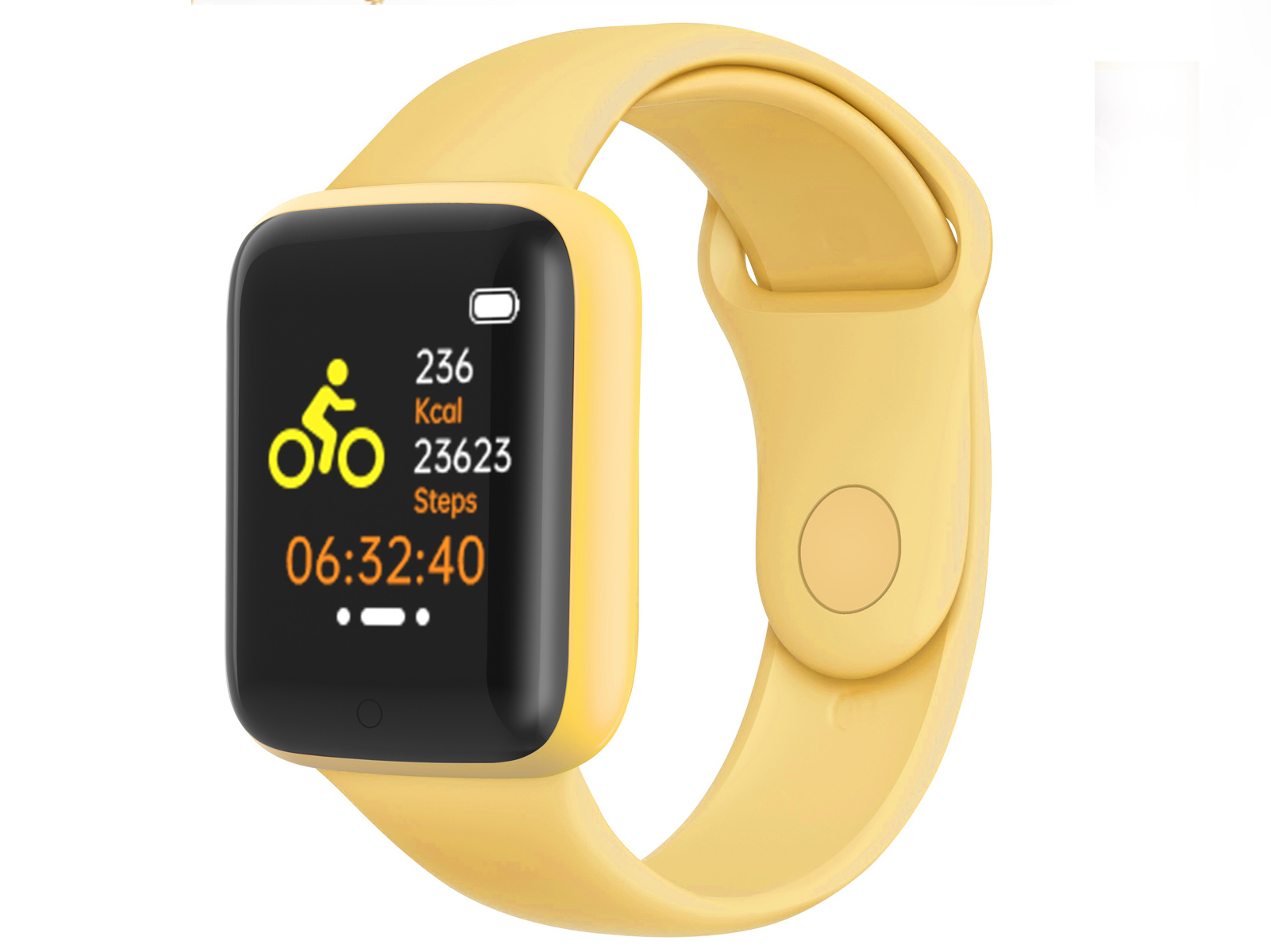 Smartwatch - KD20 INTELIGENTE KLACK, Reloj Amarillo, 1,28 "