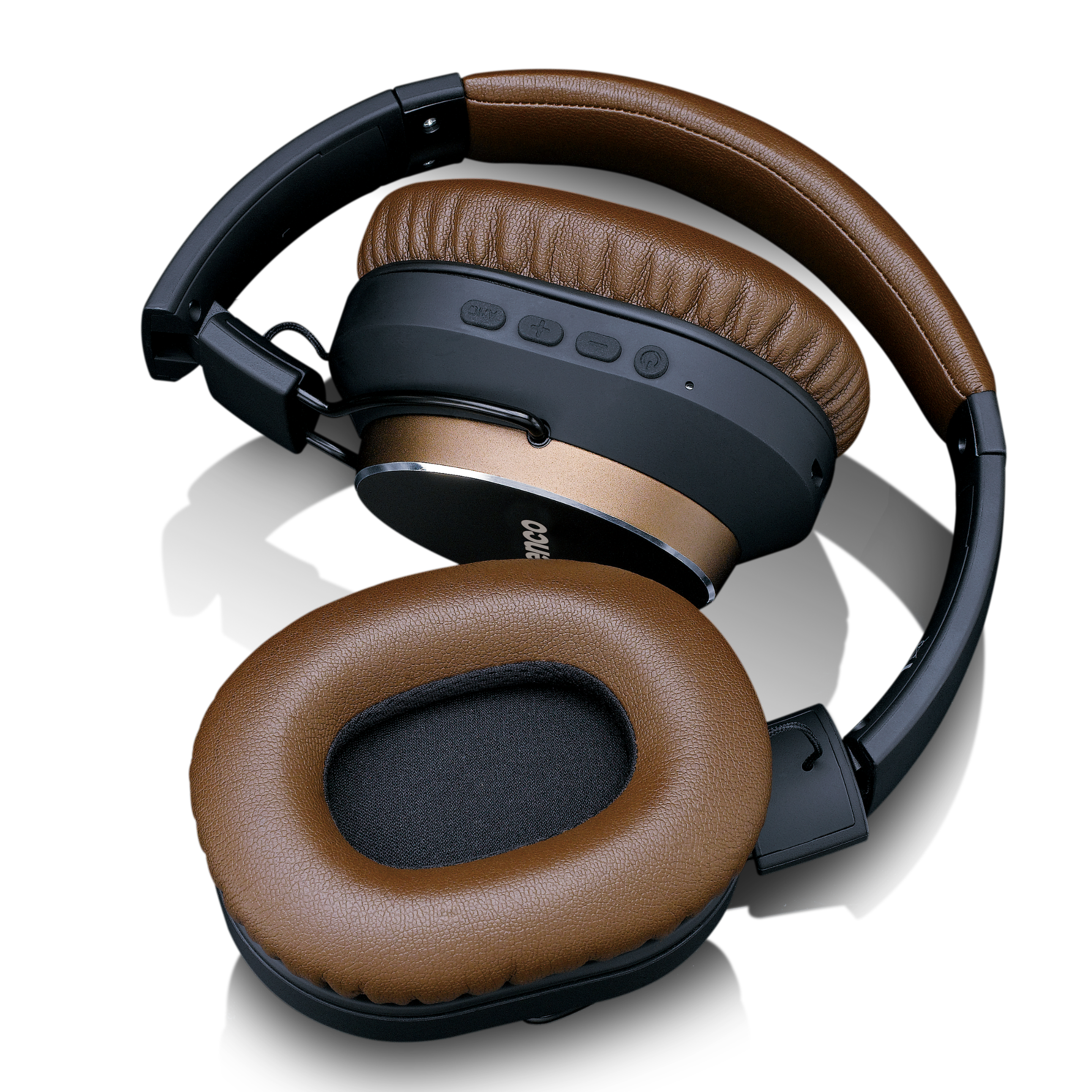 (ANC) Cancelling -, Active HPB-730BN - Over-ear Bluetooth Bluetooth Noise Headphone Braun-Schwarz LENCO