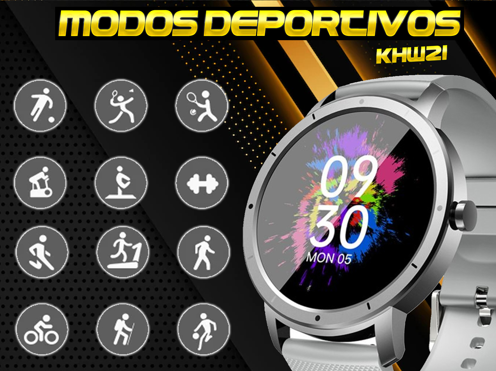 Smartwatch Reloj Inteligente para Hombre y Mujer con Bluetooth