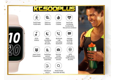 reloj inteligente - KD20S KLACK, Smartwatch compatible con Iphone