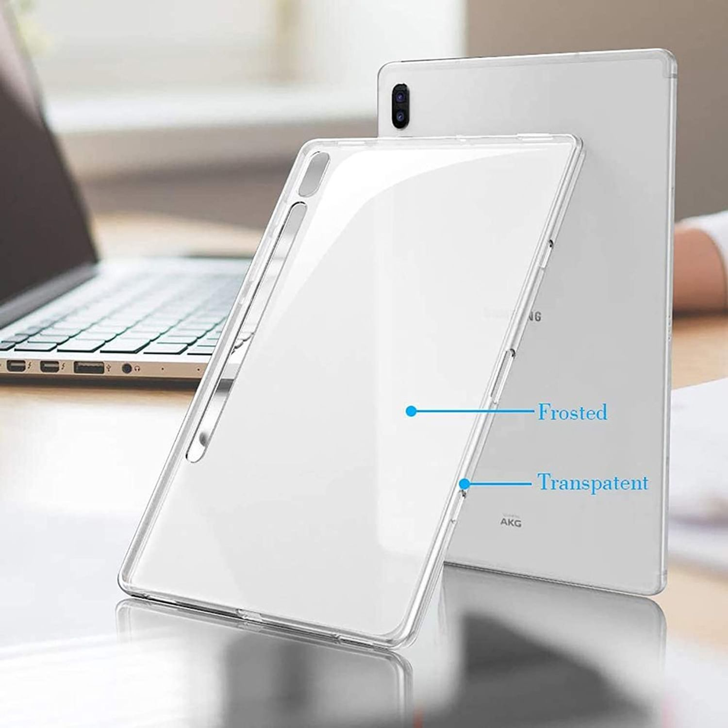KÖNIG DESIGN Schutzhülle Tablethülle Backcover Samsung für Transparent Kunststoff