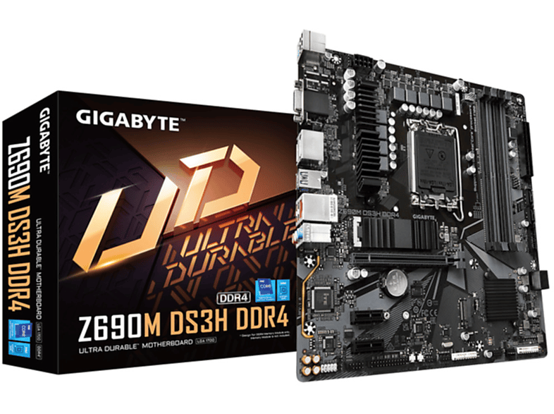 Z690M Mainboards DS3H DDR4 schwarz 1.0) (rev. GIGABYTE