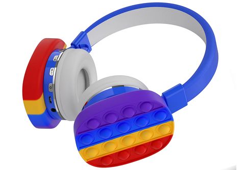 Auriculares inalámbricos - POPITK KLACK, Supraaurales, Bluetooth, Pop It de  Diadema Azul