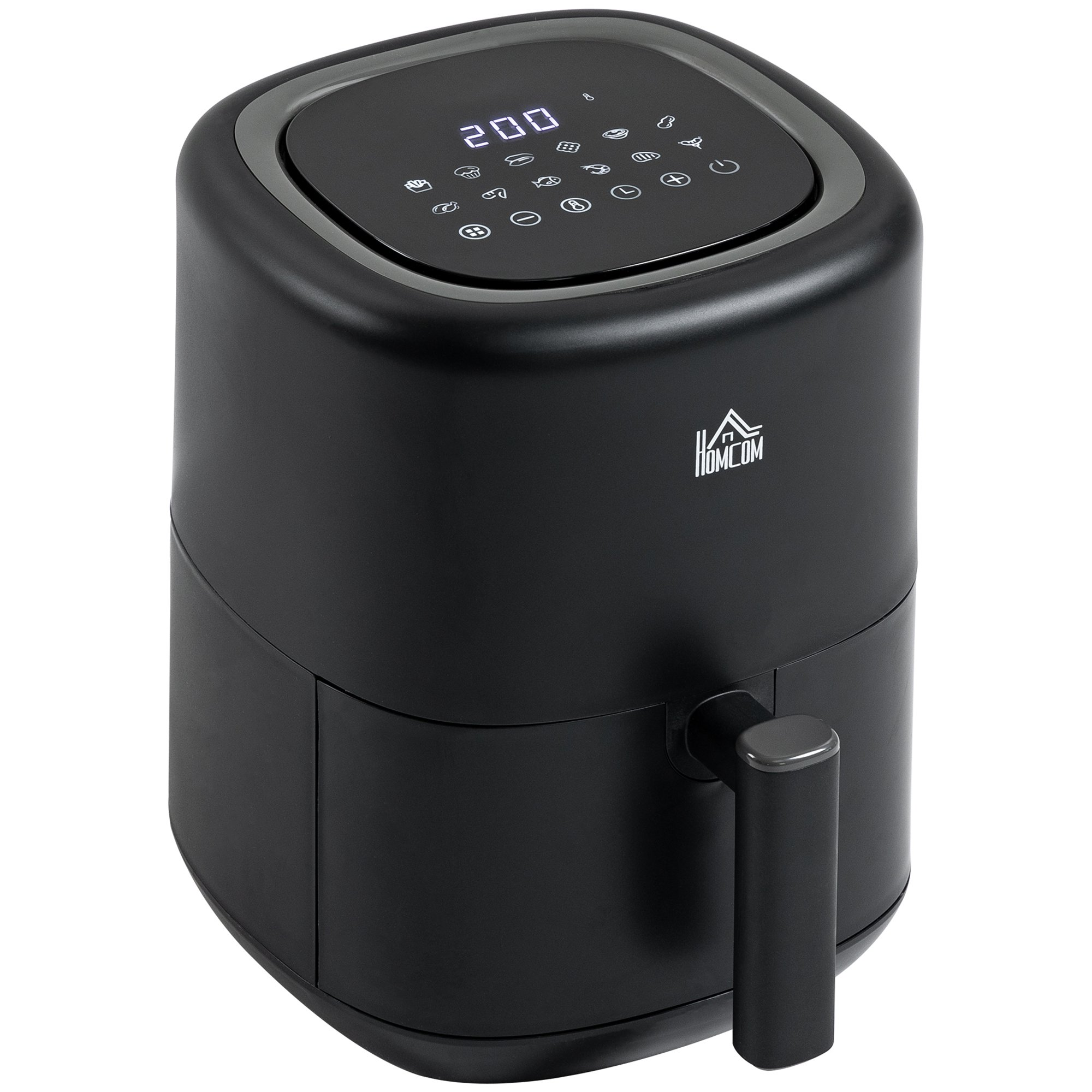 Freidora sin Aceite - 800-123 HOMCOM, 1300,0 W, Negro