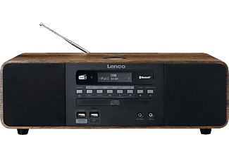 LENCO DAR-051WD - CD, Bluetooth, USB - Stereo Radio, DAB+,FM, DAB+, FM, Bluetooth, Holz