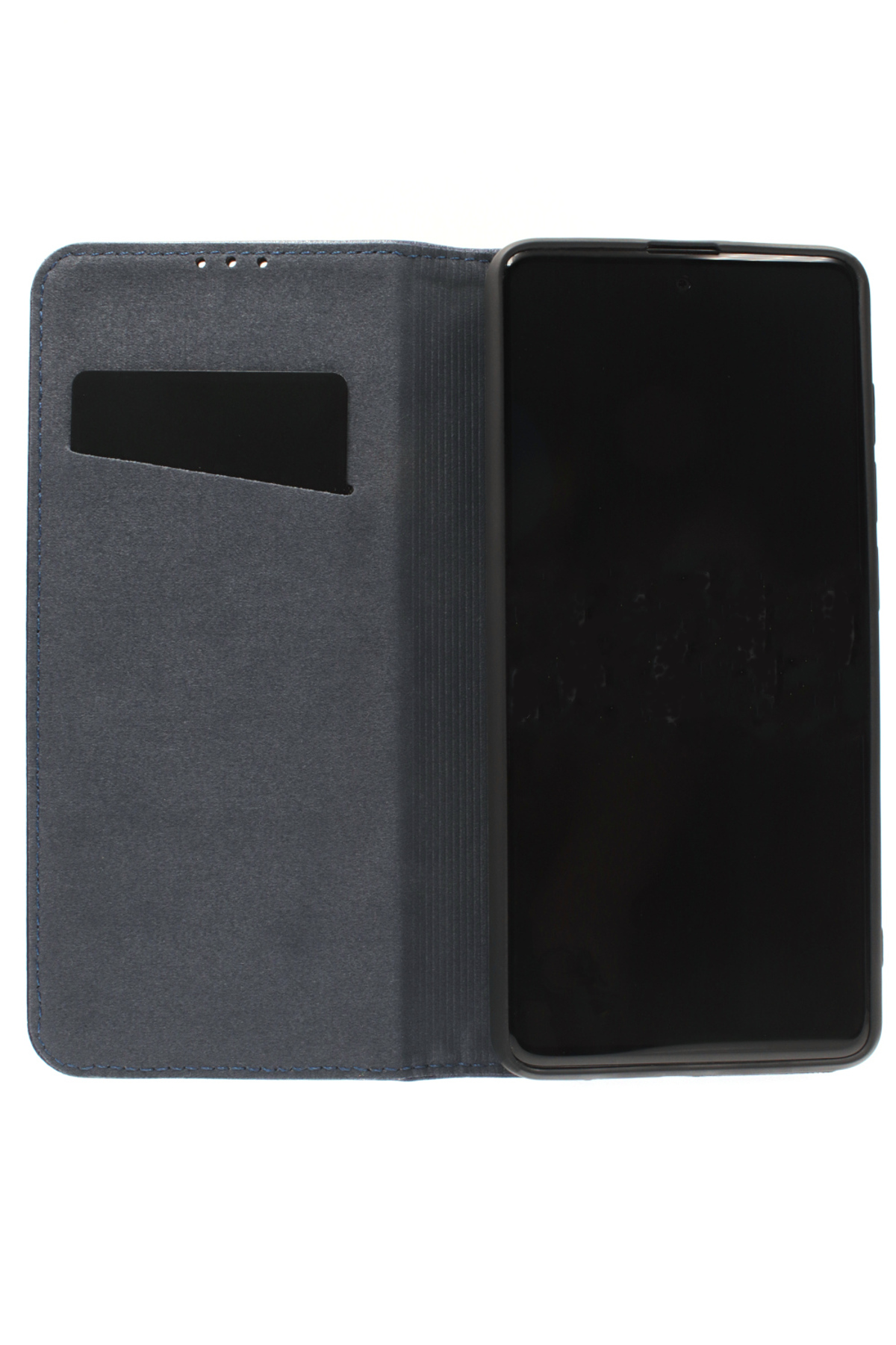 Galaxy JAMCOVER Echt Bookcover, Bookcase, Samsung, Leder Marineblau S20,