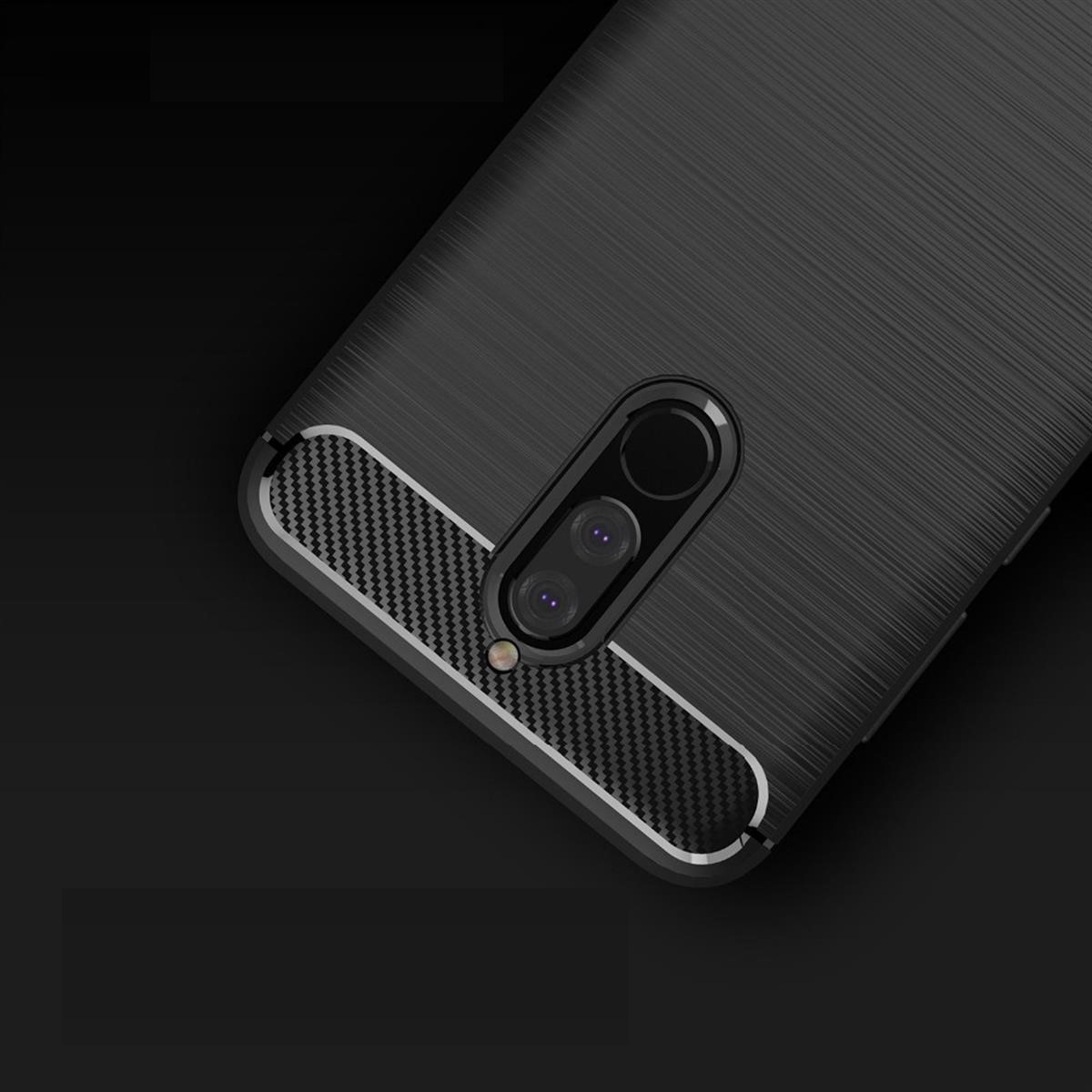 COVERKINGZ Handycase im Carbon Look, Lite, 10 Mate schwarz Backcover, Huawei