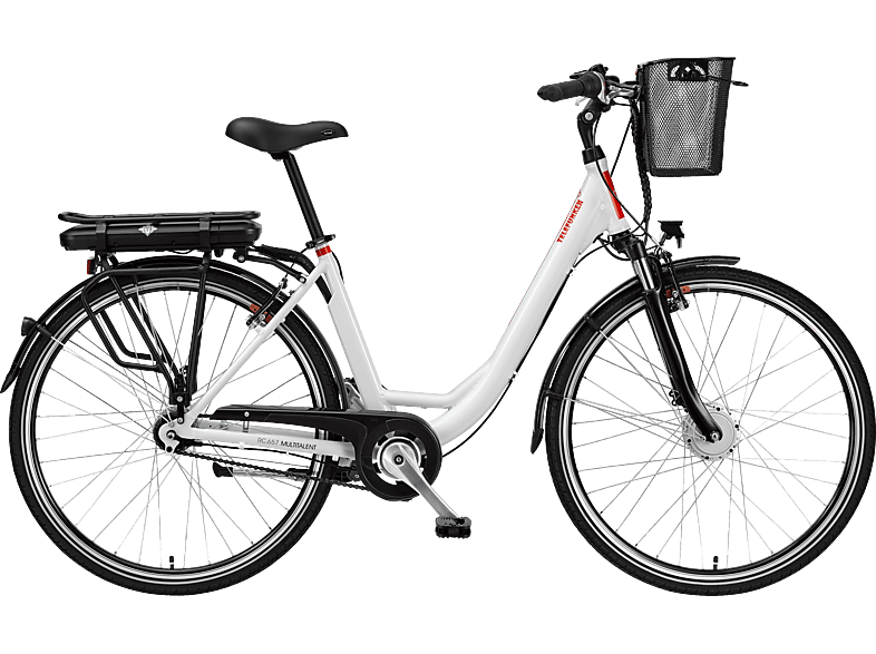 TELEFUNKEN Unisex-Rad, 28 Citybike Multitalent Zoll, 13, (Laufradgröße: Weiß) RC657 weiß
