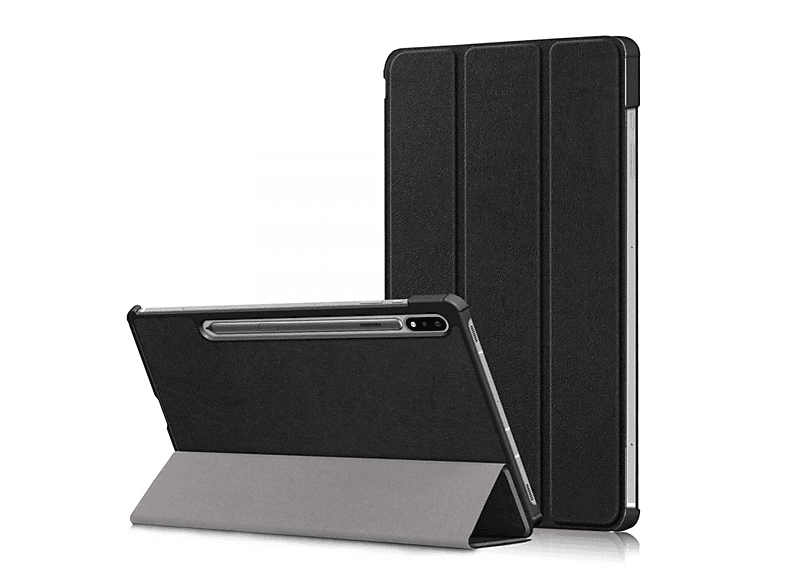 CASEONLINE Aktiv Tablethülle Bookcover Schwarz Kunststoff, für Samsung