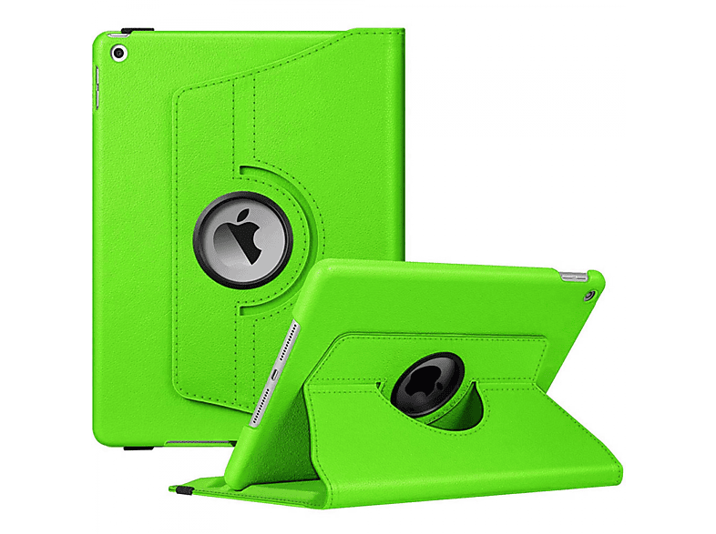 Leather, Apple für CASEONLINE Full 360 Tablethülle Drehbar Cover Grün Synthetic