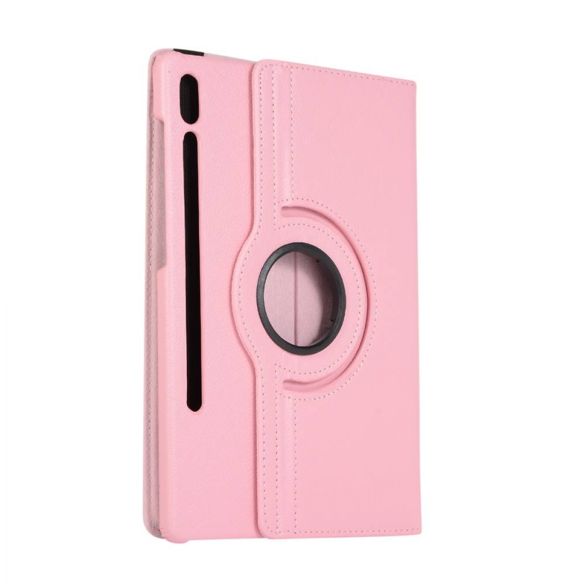CASEONLINE 360 Drehbar Tablethülle Full für Leather, Synthetic Hell-Pink Cover Samsung