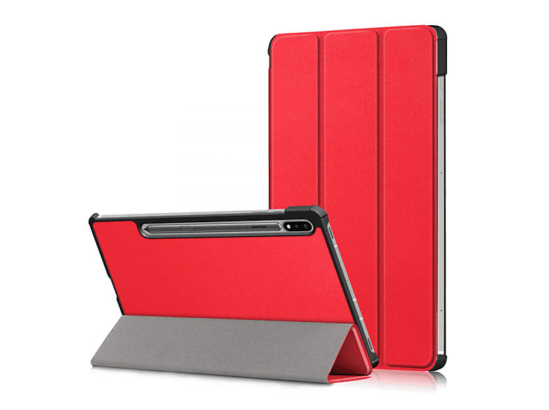 Kunststoff, Tablethülle Samsung CASEONLINE Rot Bookcover Aktiv für
