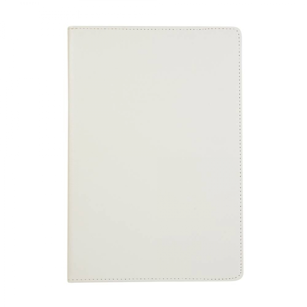 CASEONLINE Drehbar Weiß Synthetic Leather, Tablethülle 360 für Full Cover Samsung