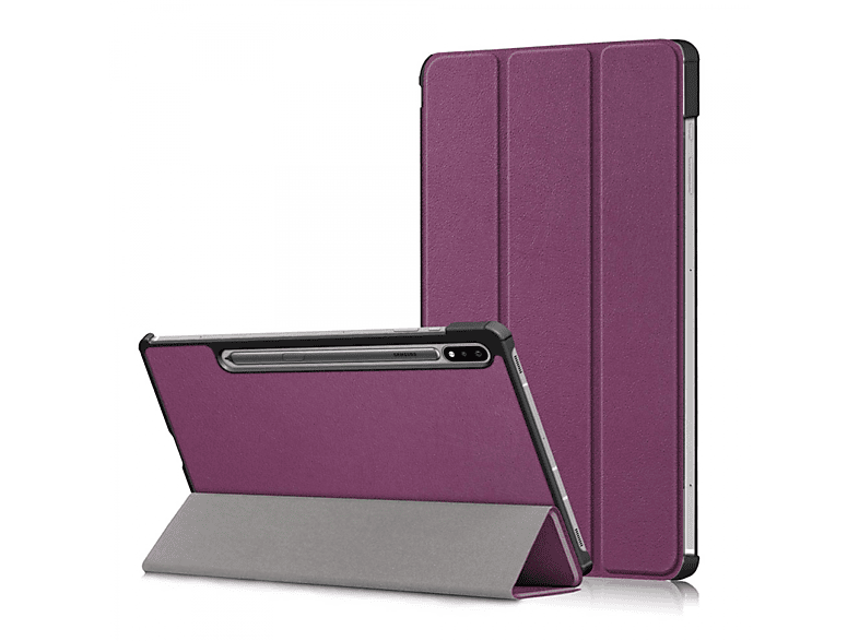 CASEONLINE Aktiv Tablethülle Bookcover für Samsung Kunststoff, Violett | Tablet Bookcover