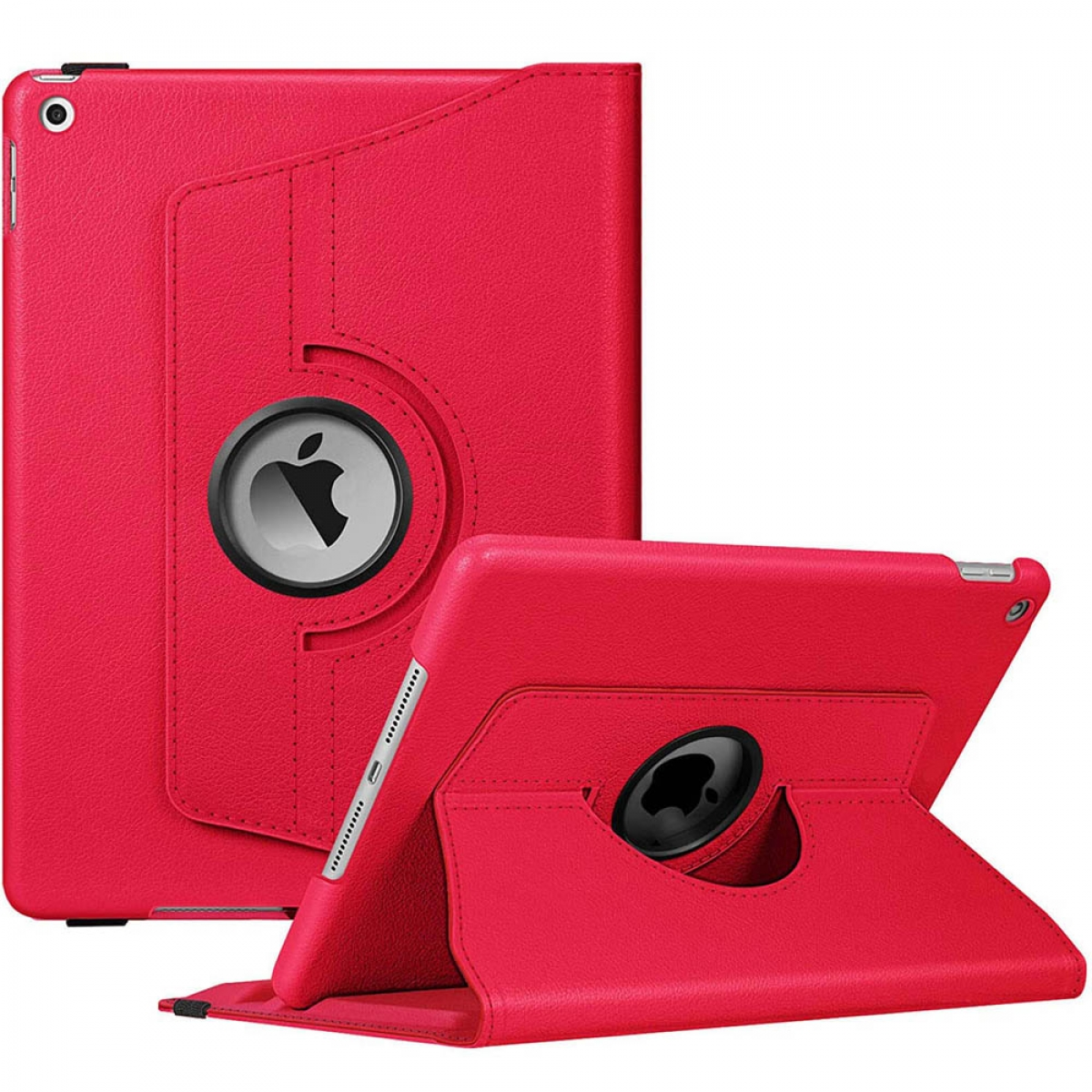 für Drehbar CASEONLINE Cover Synthetic Apple Leather, Tablethülle 360 Full Dunkelpink