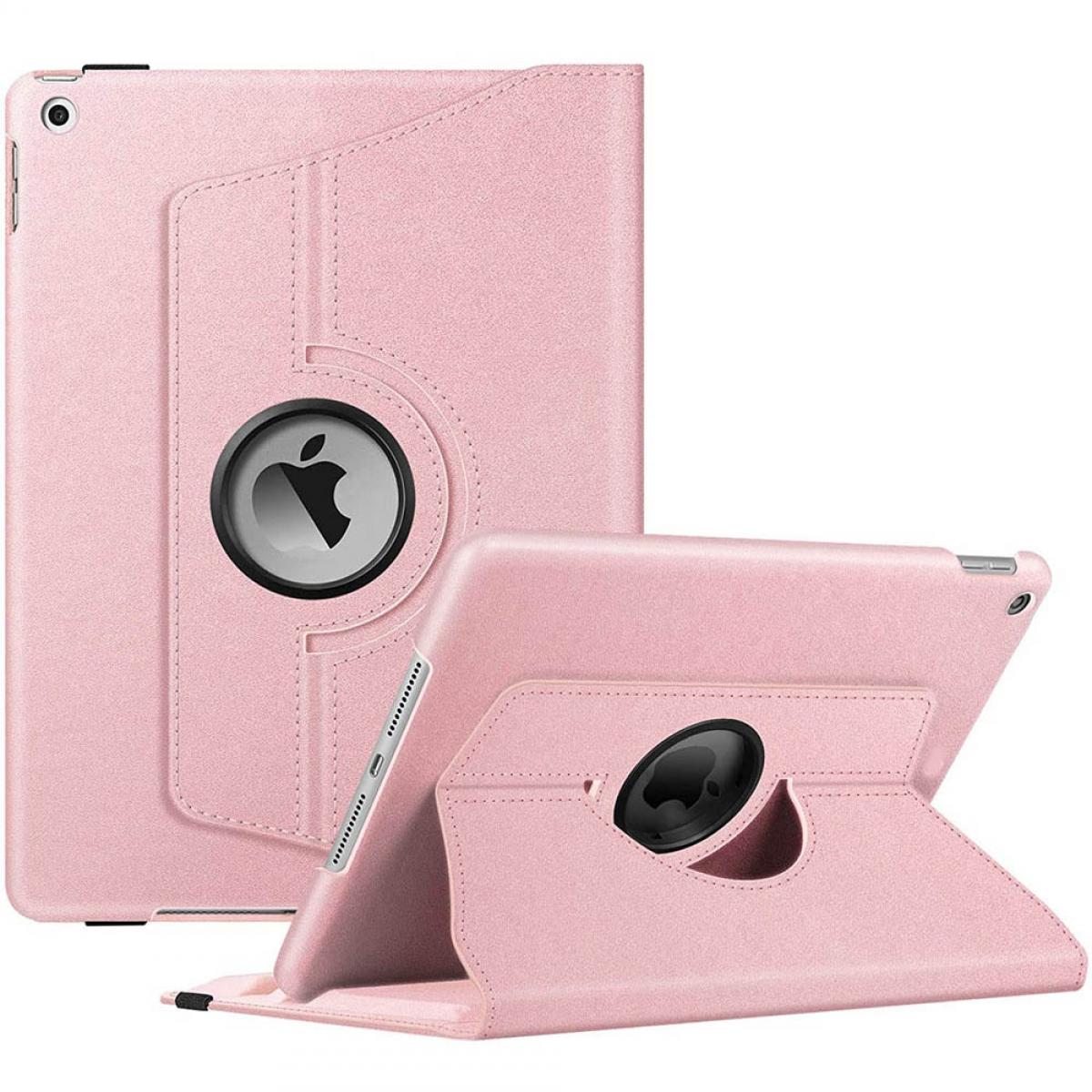 Leather, Synthetic Drehbar Apple CASEONLINE Tablethülle Cover für Full Hell-Pink 360