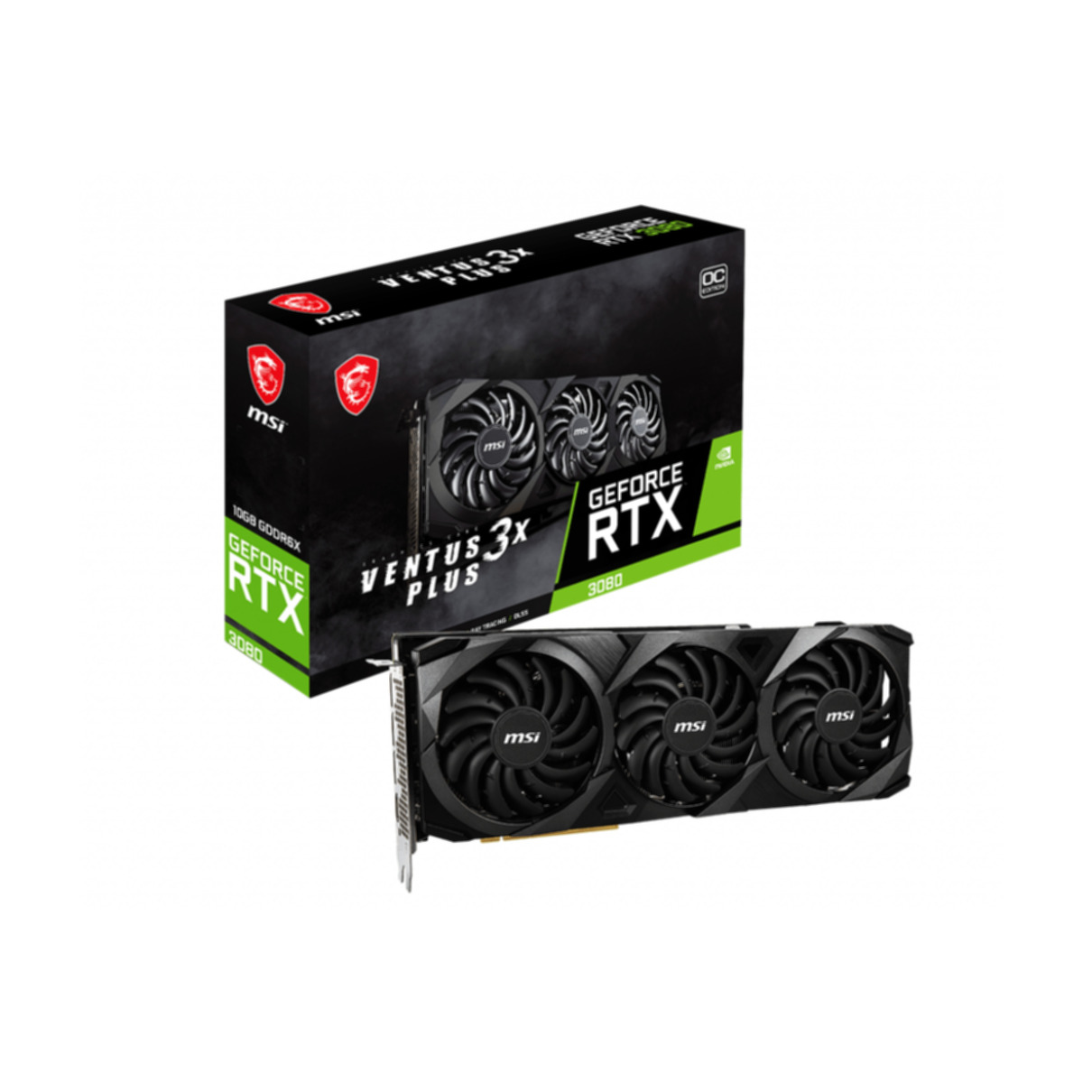 MSI GeForce RTX 3080 10G LHR Grafikkarte) (NVIDIA, 3X Ventus Plus OC