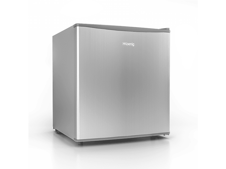 H.KOENIG FGX490 Kühlschrank mit Gefrierfach (E, 510 mm hoch, Silber)