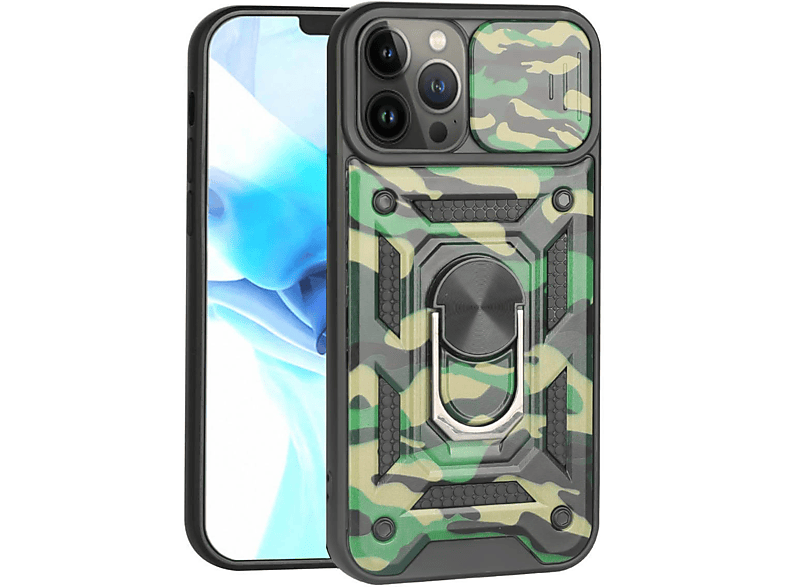 Camo, Backcover, Apple, iPhone 13 Pro, Grün SATURN