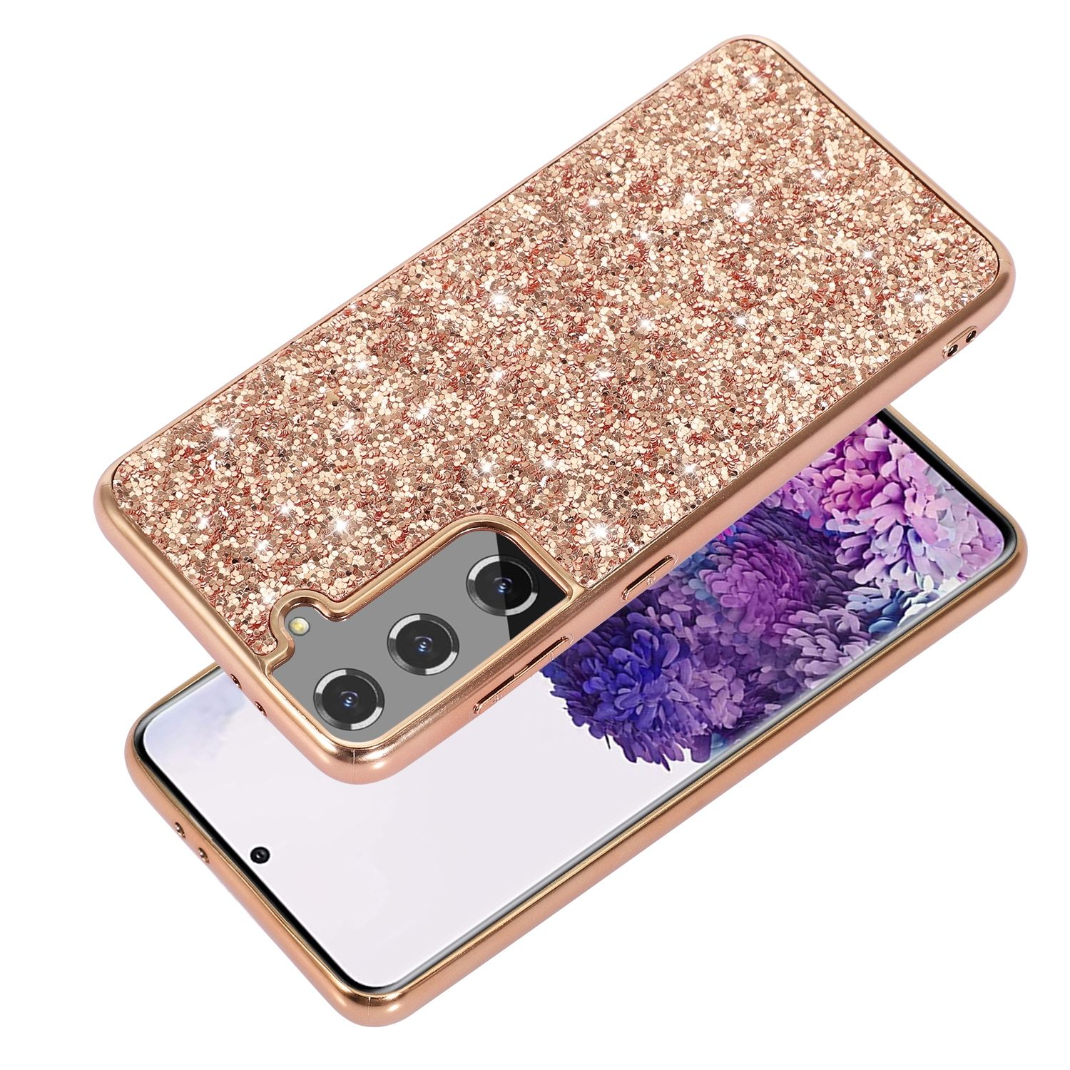 KÖNIG DESIGN Case, Backcover, Galaxy 5G, Gold Plus S22 Samsung, Rose