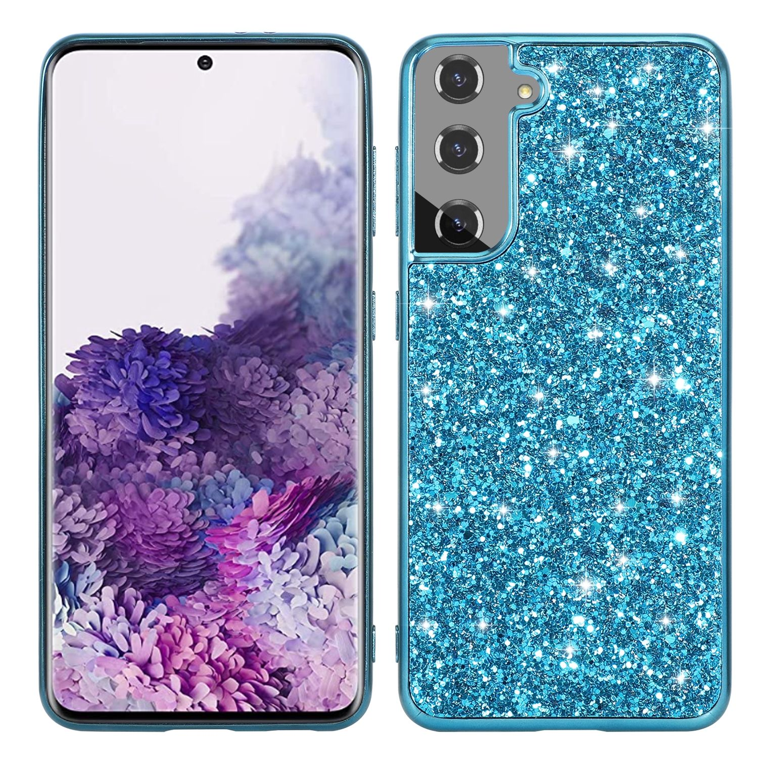 Backcover, S22 Blau Galaxy 5G, Case, DESIGN Plus KÖNIG Samsung,