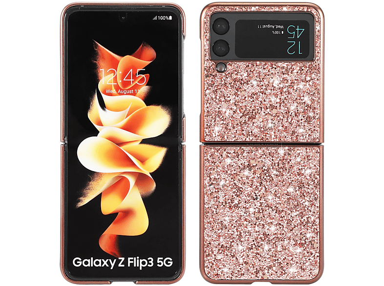 Galaxy 5G, KÖNIG DESIGN Rose Gold Backcover, Samsung, Z Flip3 Case,