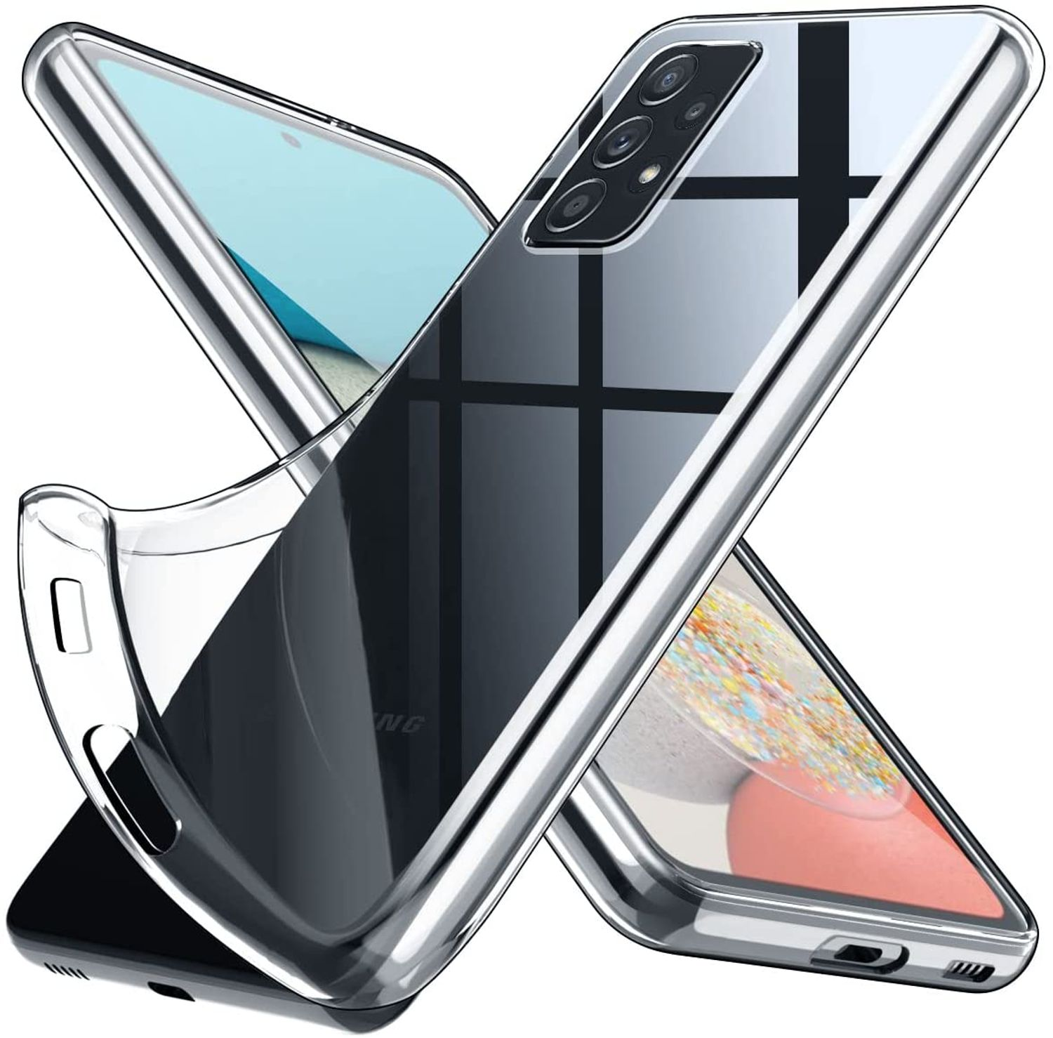 Backcover, 5G, KÖNIG Samsung, A53 DESIGN Transparent Schutzhülle, Galaxy