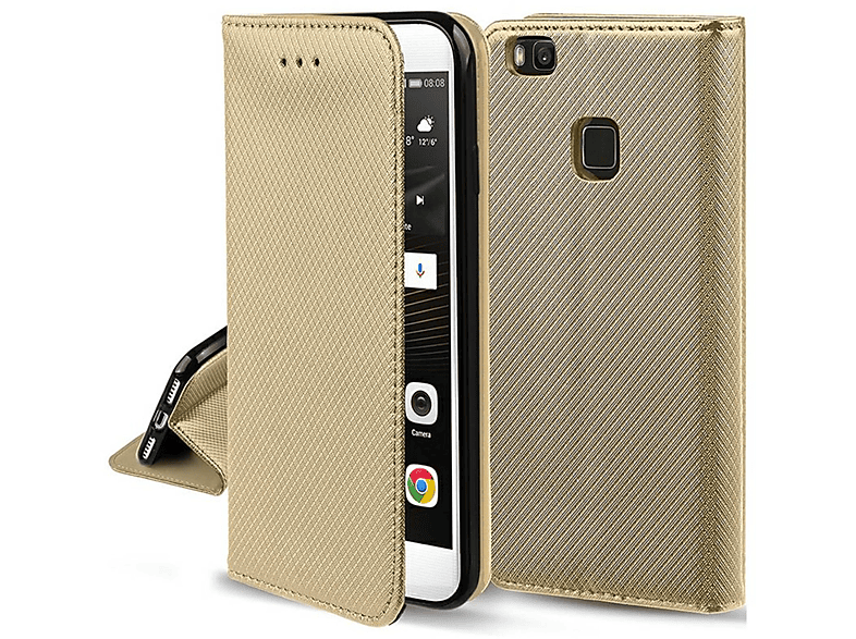 5G, DESIGN Bookcover, KÖNIG Plus Galaxy Samsung, S22 Gold Schutzhülle,