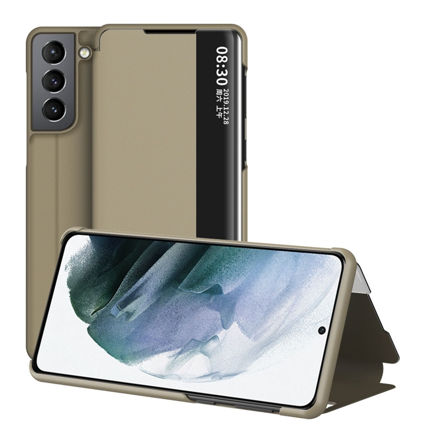 KÖNIG DESIGN Book Galaxy 5G, Plus Case, Gold S22 Samsung, Bookcover