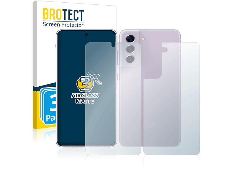 BROTECT 3x Airglass Galaxy S21 5G) matte Schutzfolie(für FE Samsung