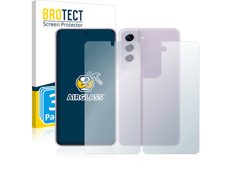 BROTECT 3x Airglass klare Samsung Schutzfolie(für S21 5G) Galaxy FE