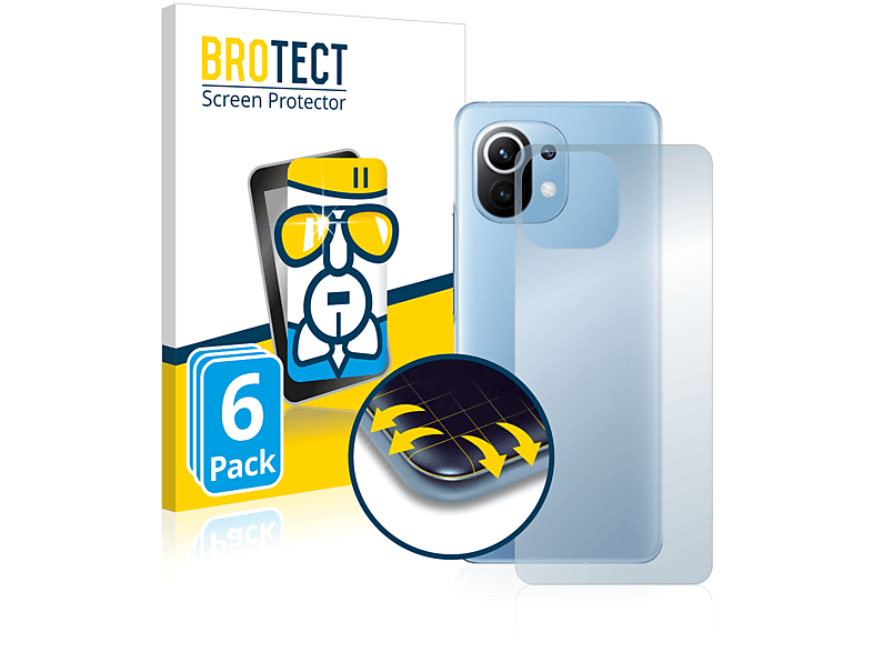 Airglass 11 BROTECT klare Schutzfolie(für 6x Xiaomi Lite) Mi