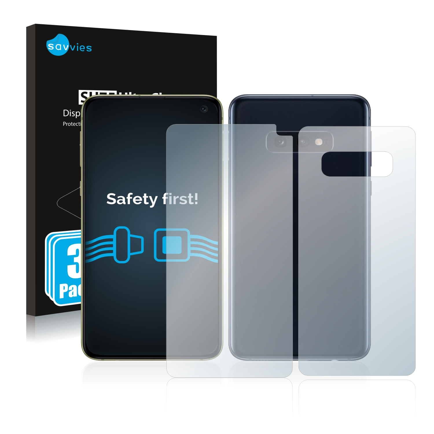 SAVVIES 6x klare Samsung Galaxy Schutzfolie(für S10e)