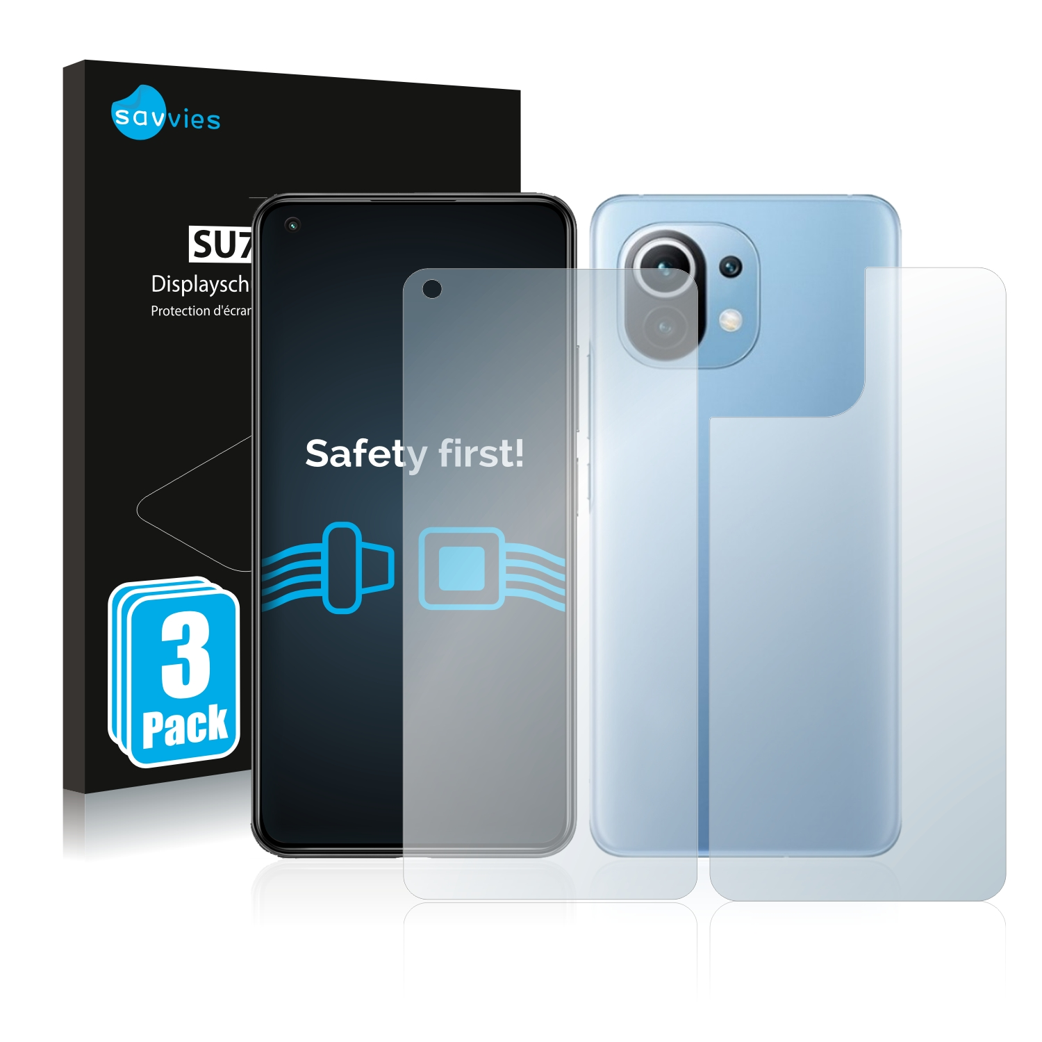 SAVVIES 6x Schutzfolie(für Mi klare Lite 11 5G) Xiaomi