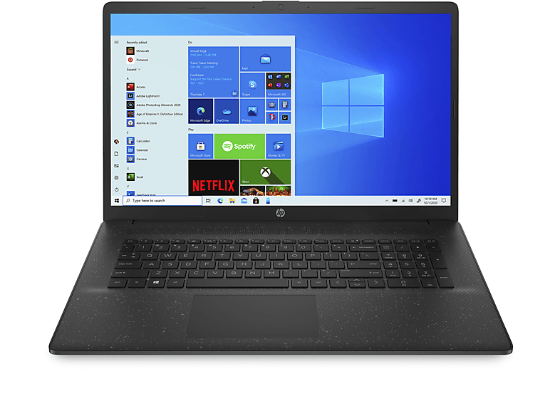 HP 17CN, Quad Core, Windows 11 Pro   Office 2019 Pro, Laptop mit 17,3 Zoll Display, Prozessor ...