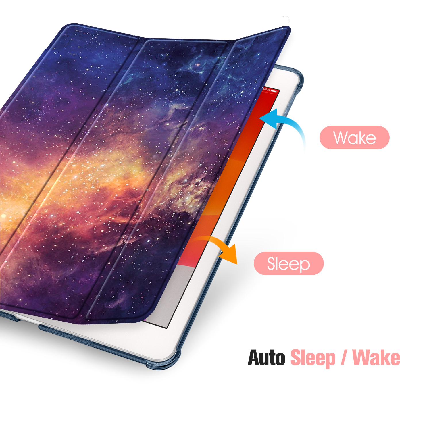 Galaxie Generation iPad Die - 2021/2020/2019), FINTIE iPad, 10.2 Zoll Hülle, Bookcover, (9/8/7