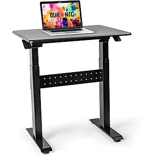 Soporte de monitor  - Duronic TM04F Mesa Escritorio Altura Ajustable 72-114cm Trabajar pie/sentado - 71x56cm - Máx 15Kg DURONIC