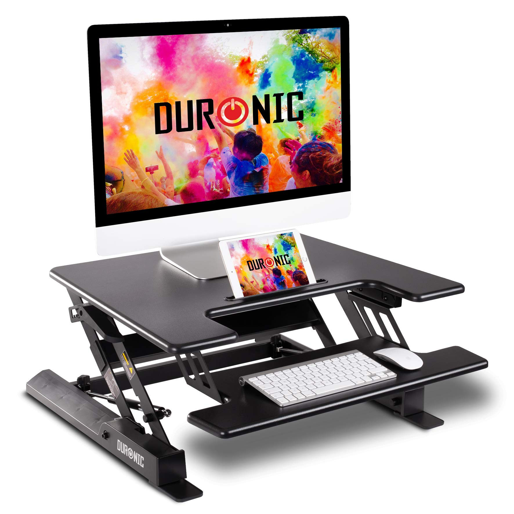 DURONIC DM05D19 Workstation | Sitz-Steh bis 20 Computertisch Tisch | | Schreibtisch 42 Höhenverstellbar Höhenverstellbarer cm