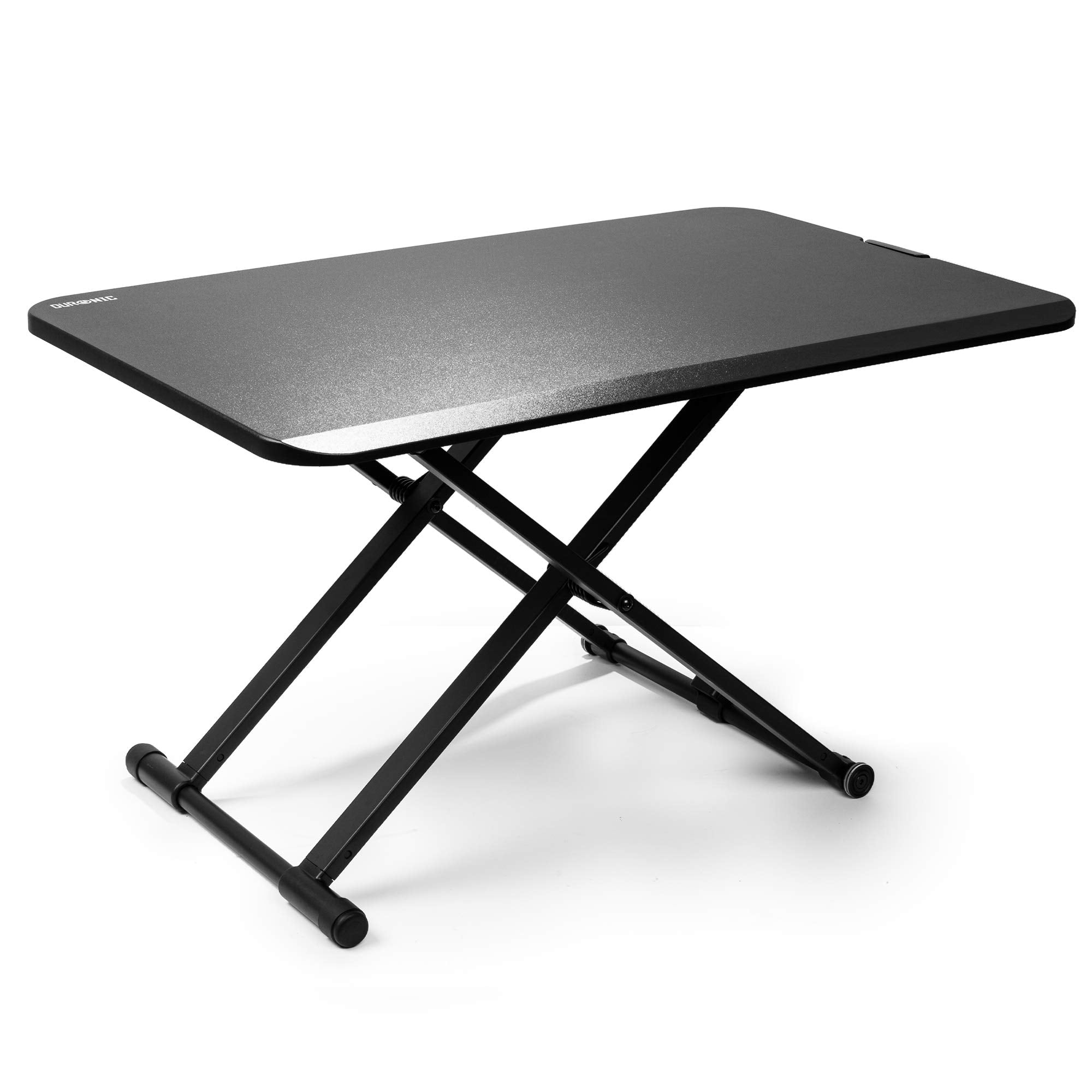 Tisch 40 cm Schreibtisch DM05D24 DURONIC | bis Workstation Höhenverstellbar | 5 Sitz-Steh Computertisch | Höhenverstellbarer