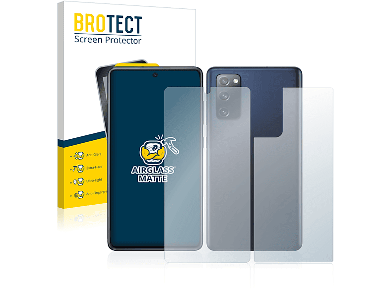 BROTECT Airglass matte Schutzfolie(für Samsung Galaxy S20 FE (Vorder + Rückseite))