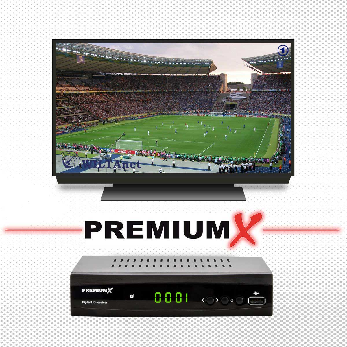 Receiver HDMI Digital schwarz PREMIUMX 521 SAT Antennenkabel SCART Receiver DVB-S2 Sat HD FTA (Schwarz) HD