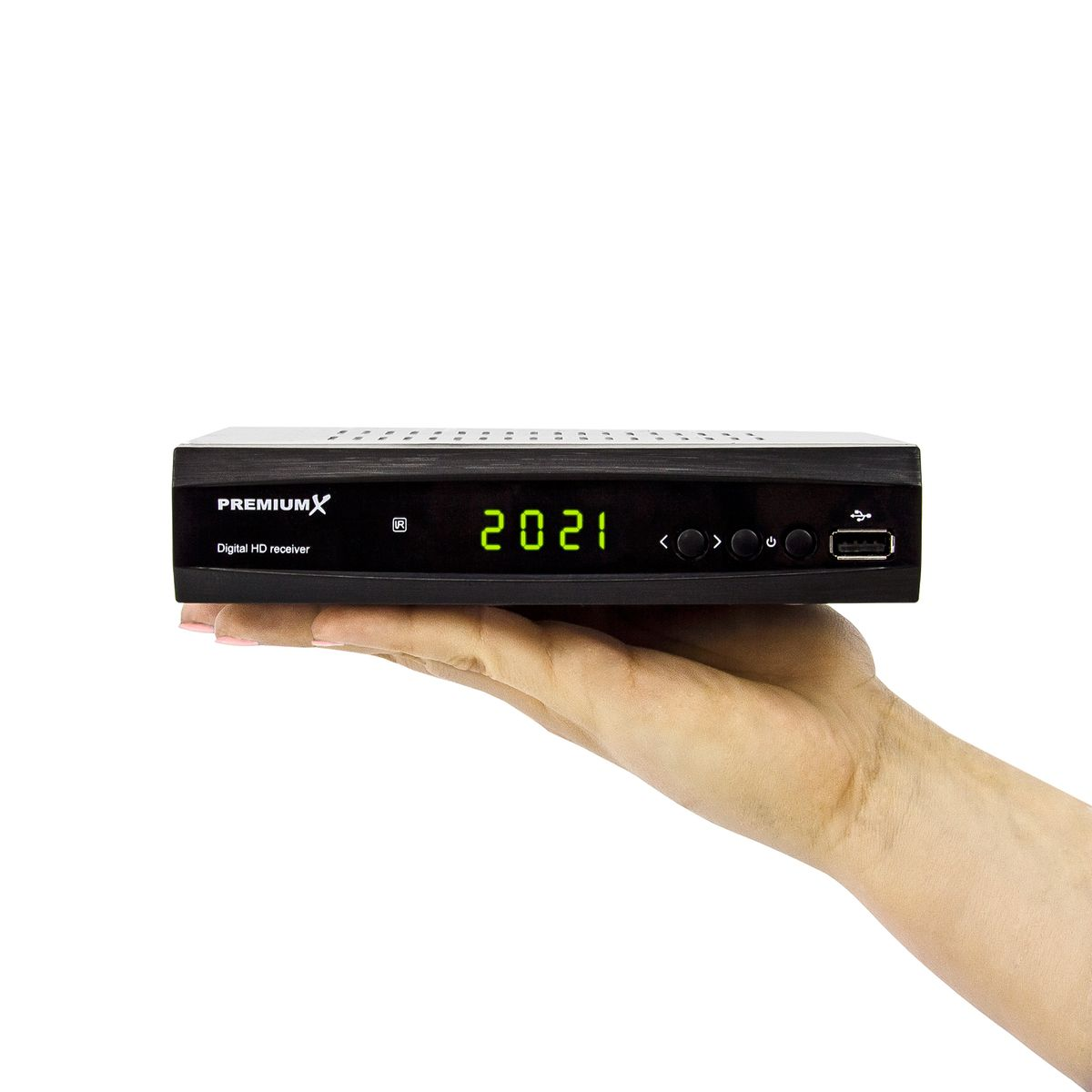 schwarz Receiver Receiver (Schwarz) SAT HD HDMI PREMIUMX DVB-S2 Digital FTA HD SCART Antennenkabel Sat 521