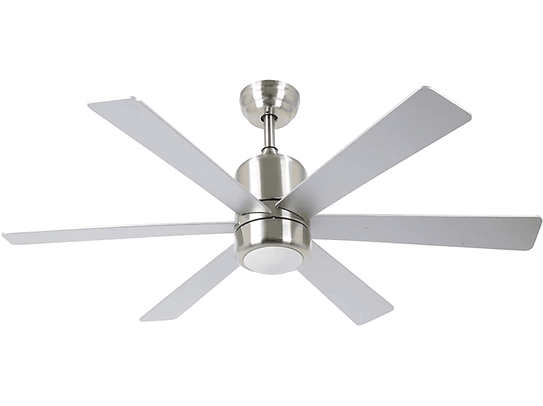 Ventilador de techo CON LUZ - BASTILIPO Bastilipo - Mónaco Niquel LED - Ventilador de techo LED con mando a distancia