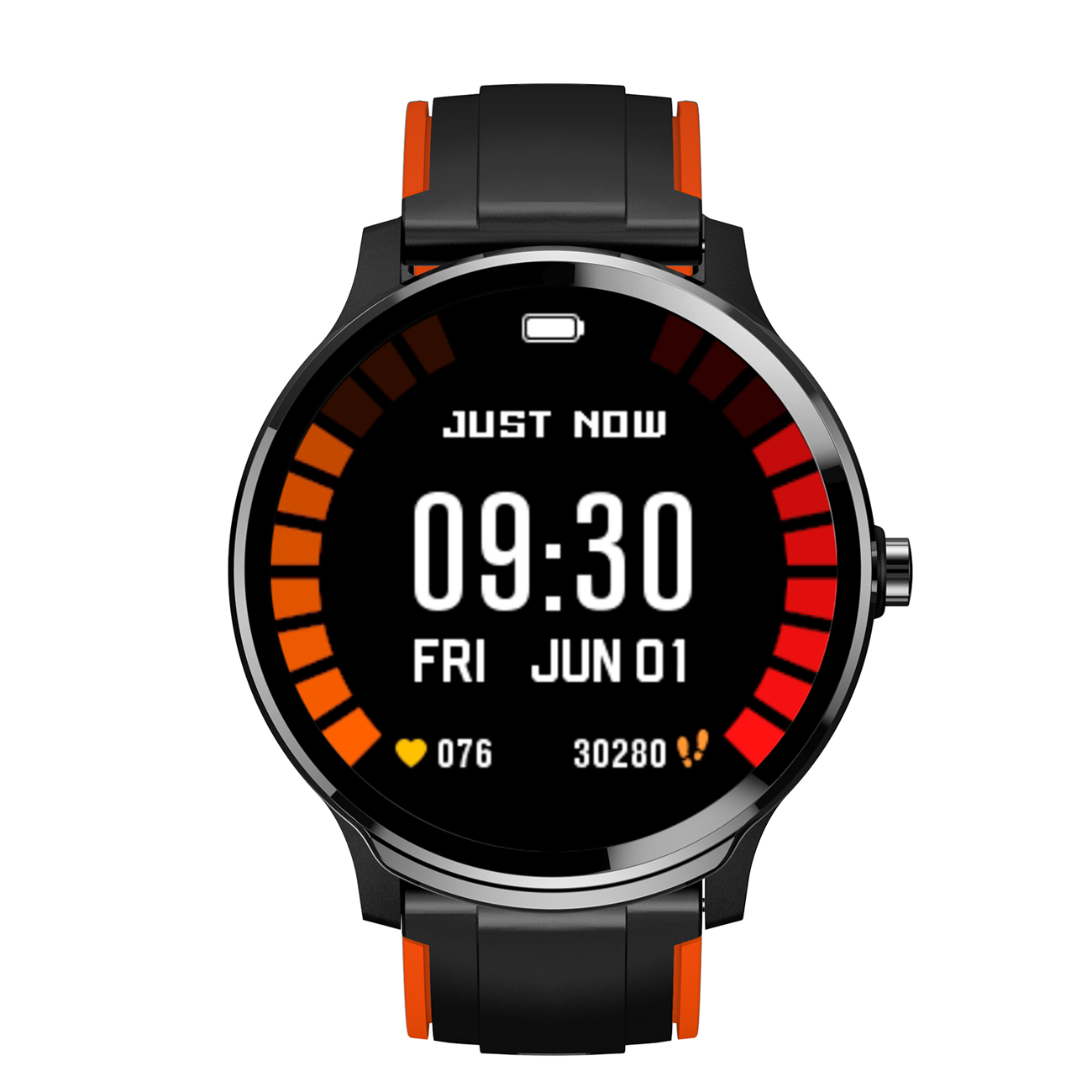 Silikagel, Smartwatch LOOKIT Rot Carbon TPU, Enjoy rot Smartwatch Zweifarbig: Teilweise