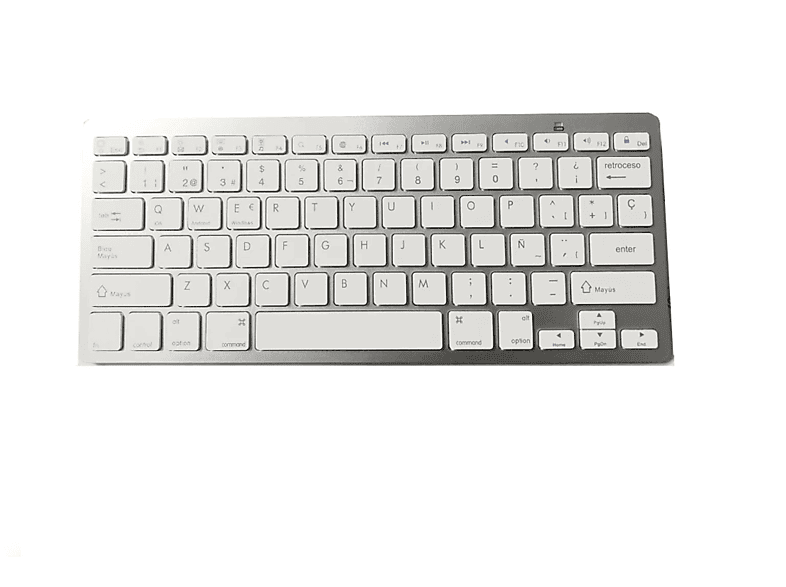 Mini teclado inalámbrico retroiluminado 2,4 GHz distancia de trabajo de 10  metros panel táctil inteligente para PC