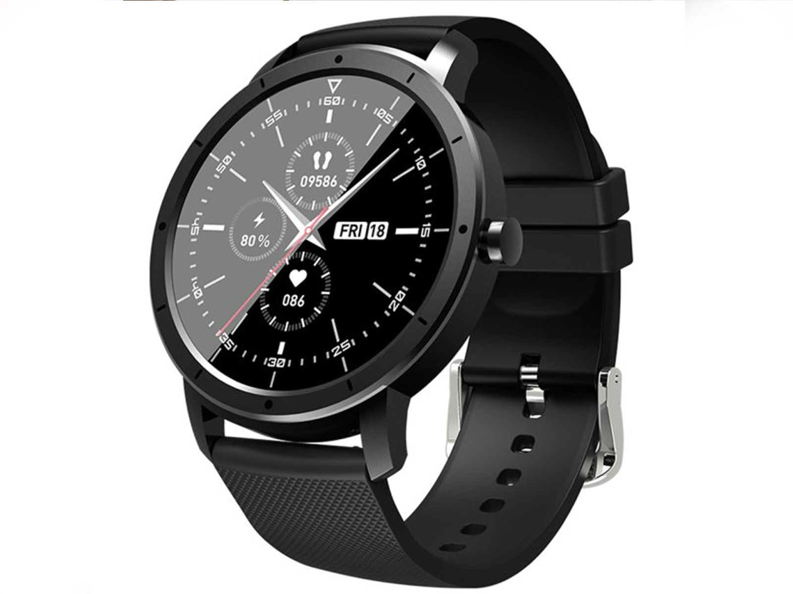 Smartwatch - KHW21 KLACK, Reloj deportivo Inteligente Negro, 1,28 "