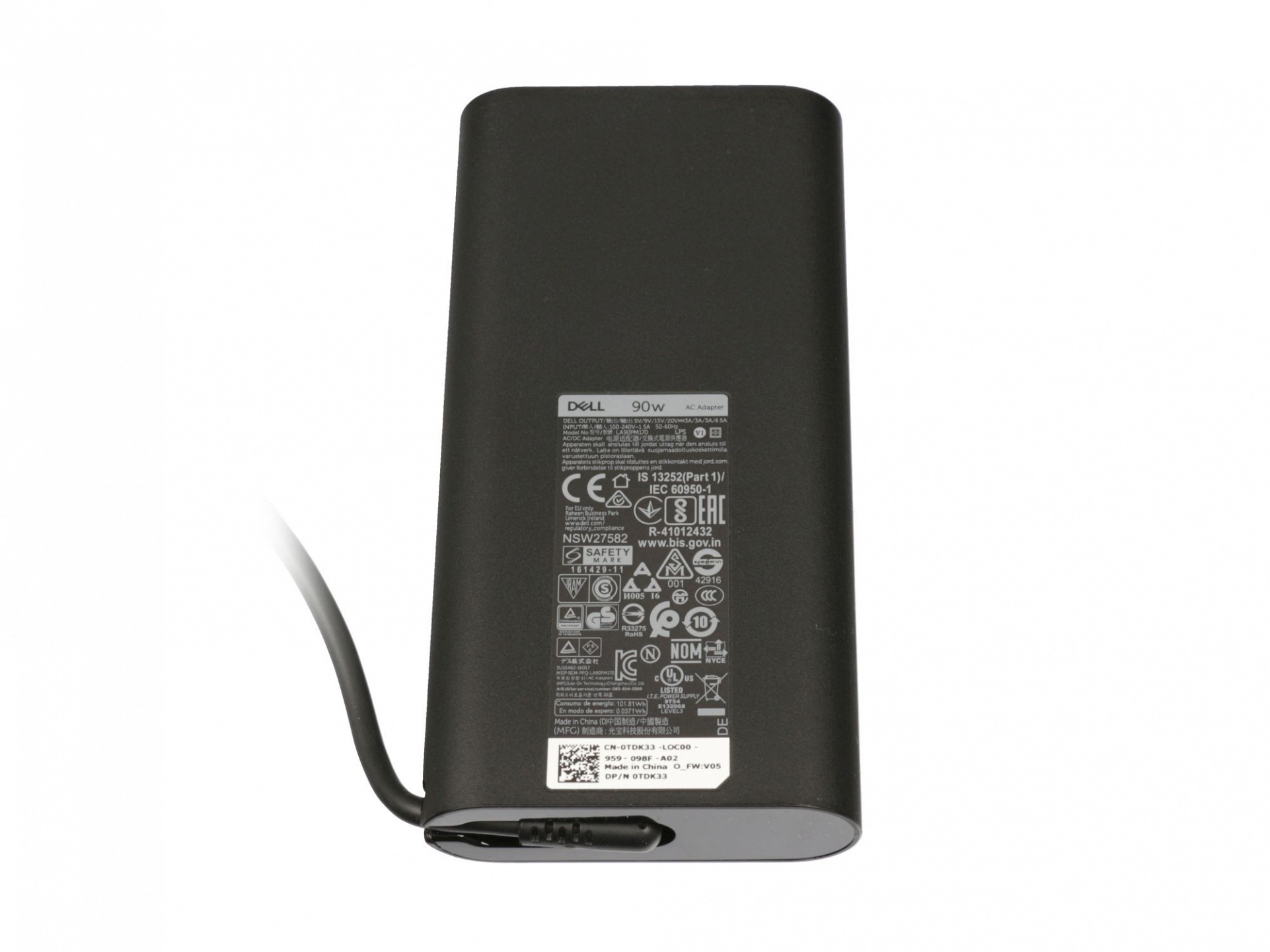 4GKXY USB-C abgerundetes Original Watt 90 Netzteil DELL