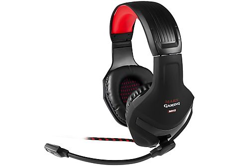 Auriculares con cable  - MH2 MARS GAMING, Supraaurales, Negro