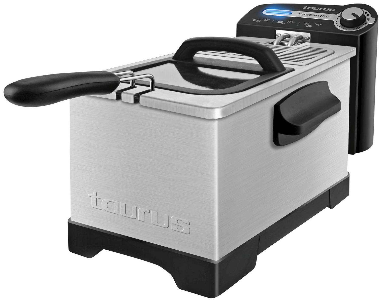 Freidora con aceite - 8414234739537 TAURUS, 2100 W, Inox